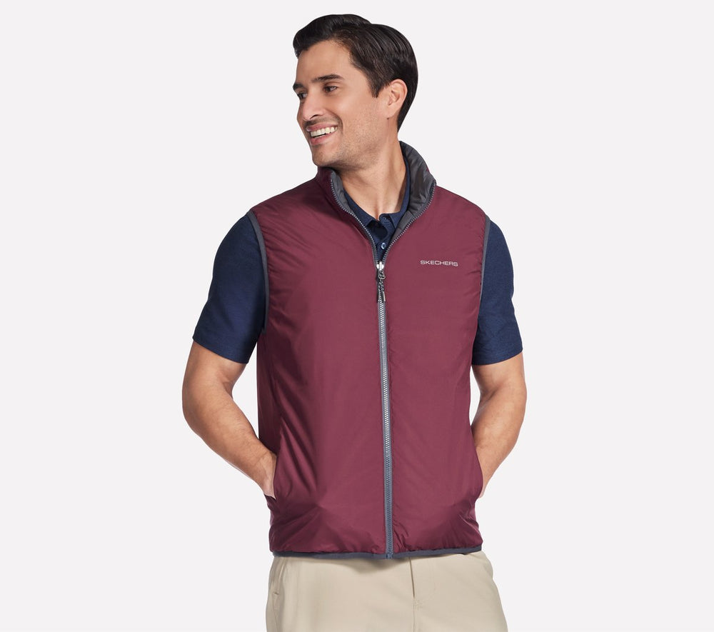 GO SHIELD Cozy Fit Altitude Reversible Vest Skechers discount