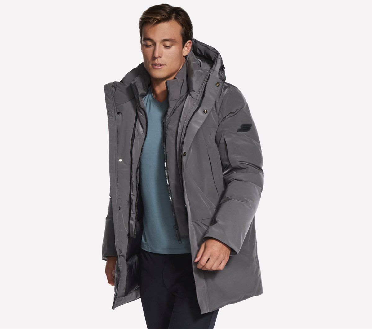 Non-Quilted Parka Skechers discount