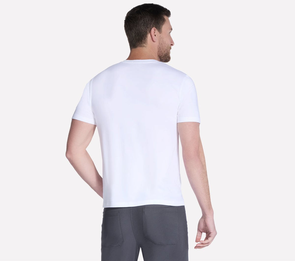 GO DRI Pima Short Sleeve V-Neck Skechers outlet