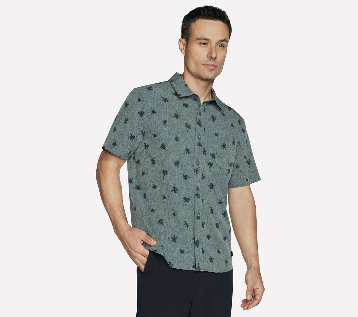The GO WALK Air Printed Short Sleeve Shirt Skechers for sale