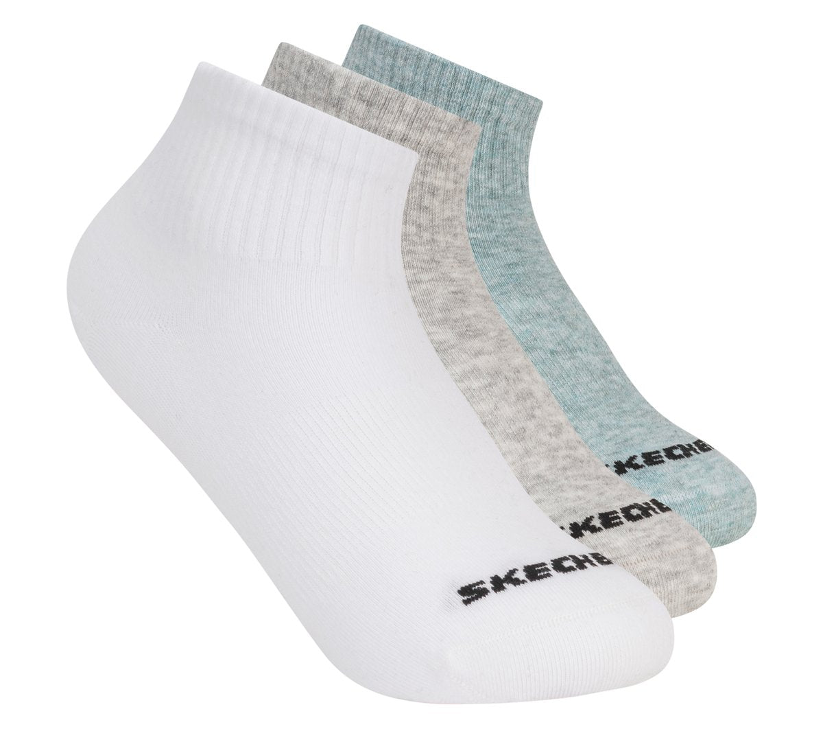 3 Pack Boys' Quarter Crew Cotton Socks Skechers sale