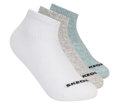 3 Pack Boys' Quarter Crew Cotton Socks Skechers sale