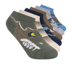 6 Pack Boys' Dino Socks Skechers for sale