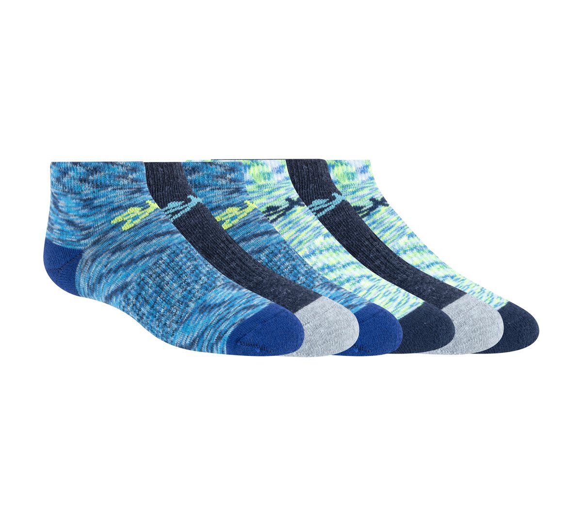 6 Pack Space Dye Low Cut Socks Skechers on sale