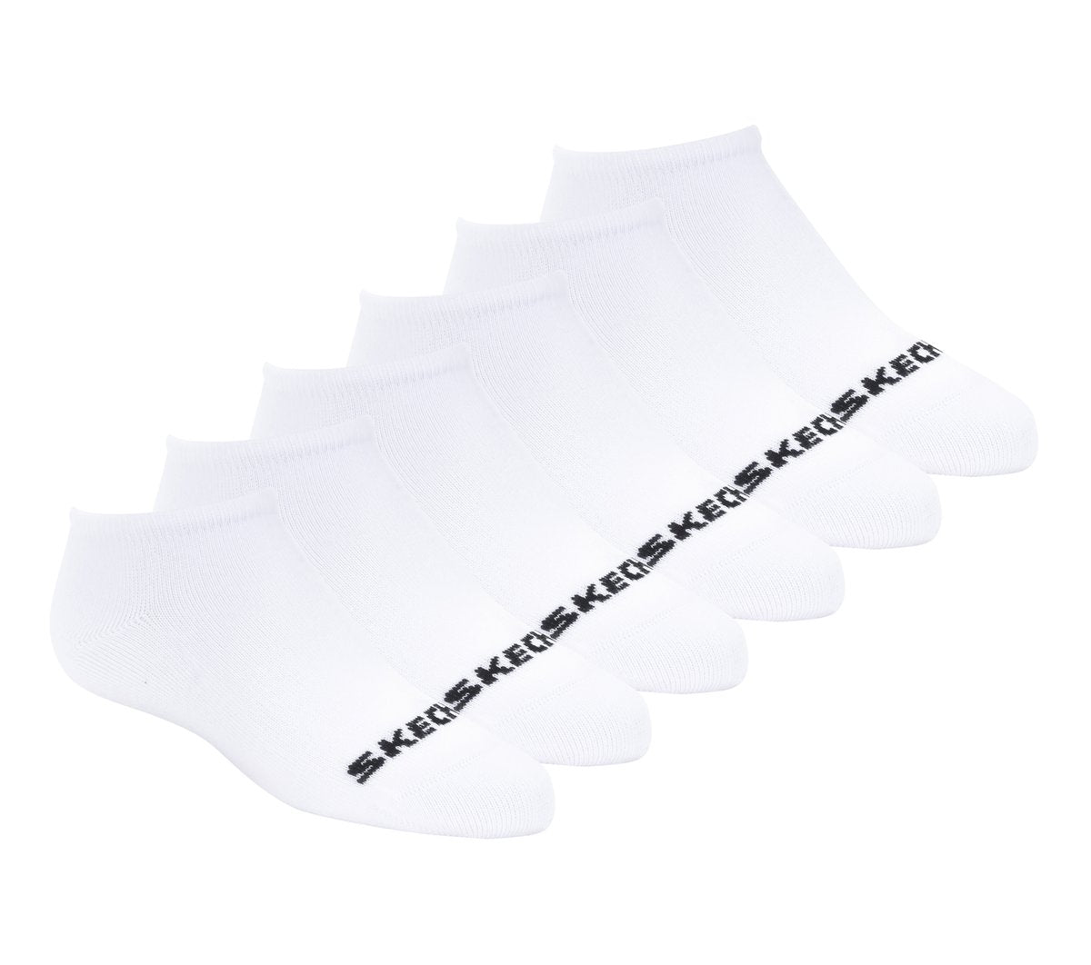 Cotton No-Show Socks - 6 Pack Skechers outlet