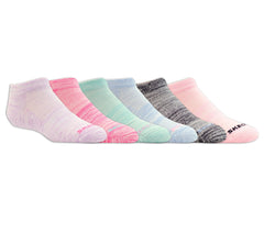6 Pack Girls' Low Cut Color Stripe Socks Skechers sale