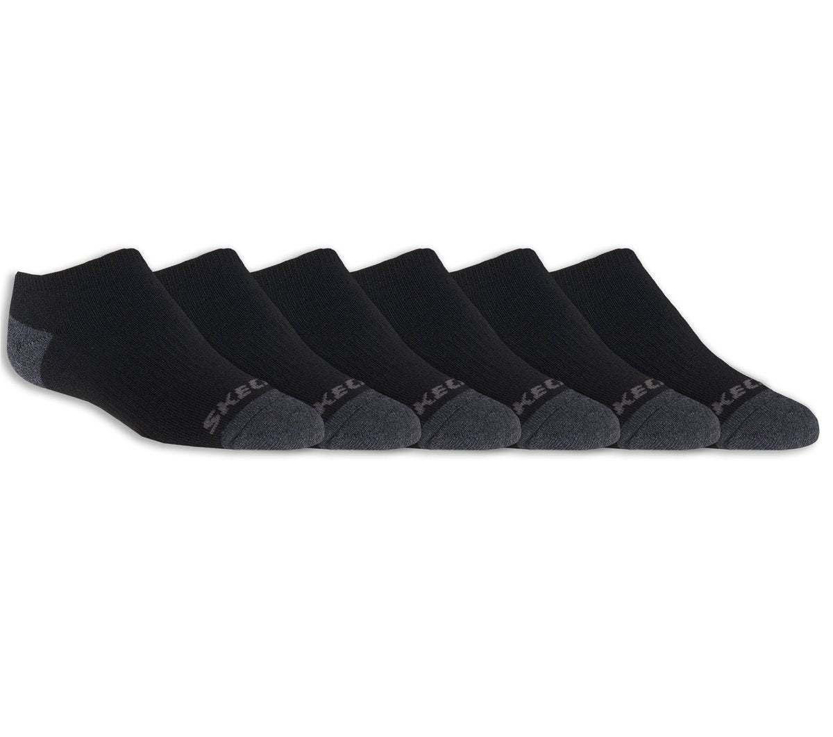 6 Pack Boys' No Show Socks Skechers for sale