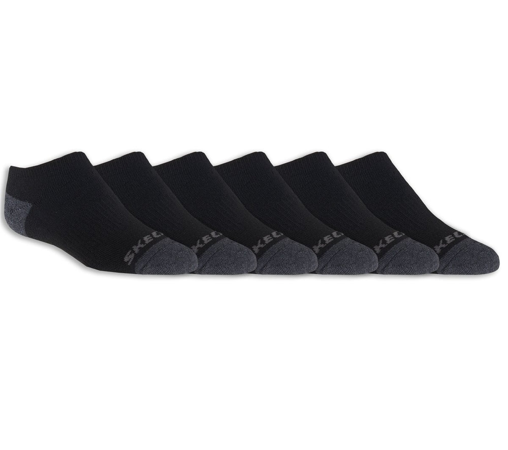 6 Pack Boys' No Show Socks Skechers for sale