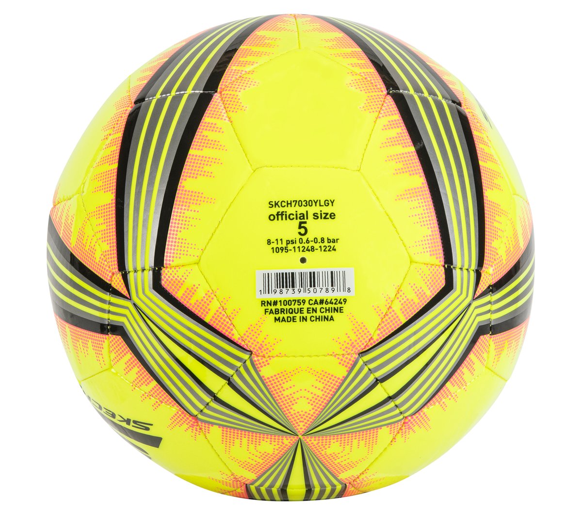 Hex Multi Mini Stripe Size 5 Soccer Ball Skechers for sale