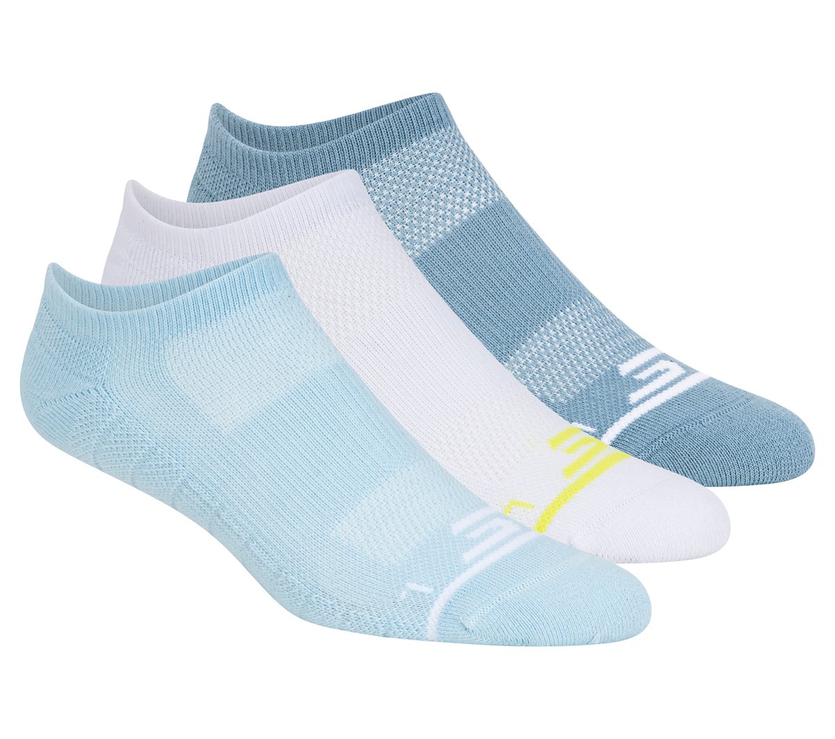 3 Pack Women's No Show Premium Basic Socks Skechers discount