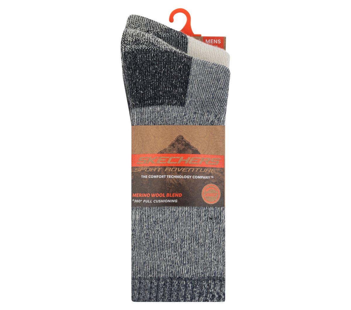 2 Pack Men's Crew Wool Socks Skechers US