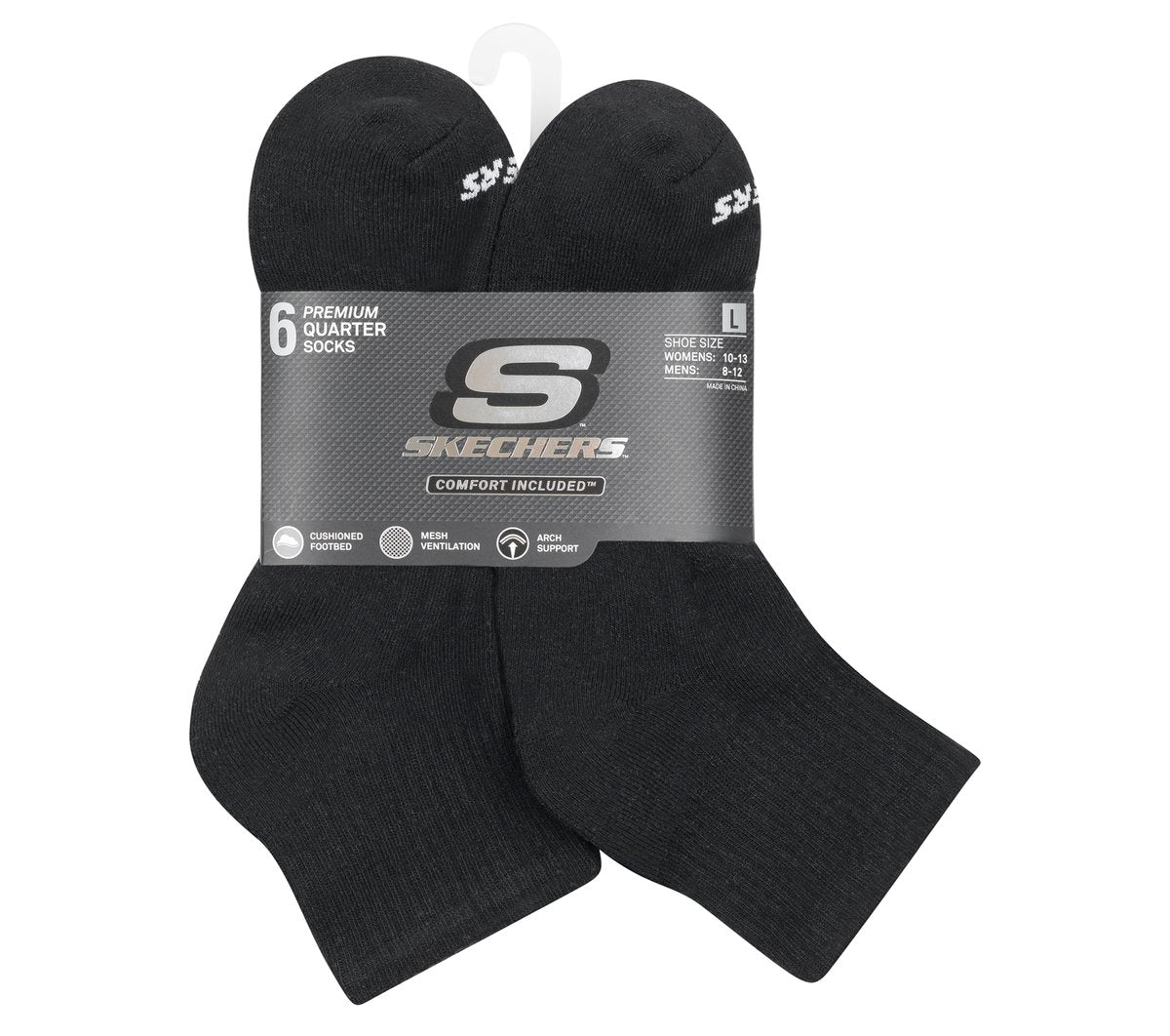 6 Pack Core Quarter Large Socks Skechers outlet