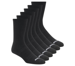6 Pack Large Core Crew Socks Skechers US