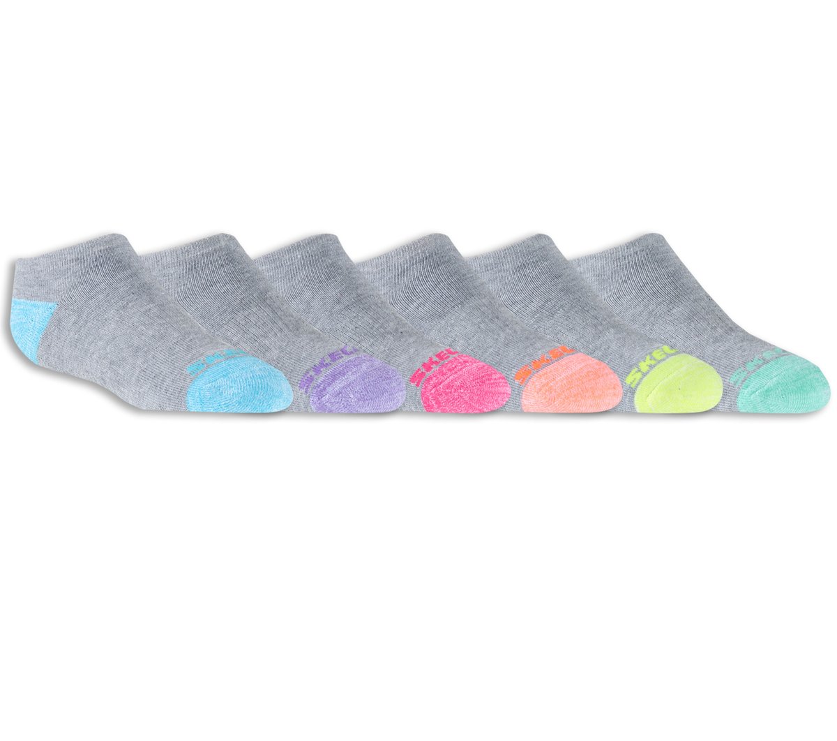 6 Pack Low Cut Walking Socks Skechers outlet