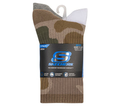 3 Pack Boys' Crew Camo Socks Skechers for sale