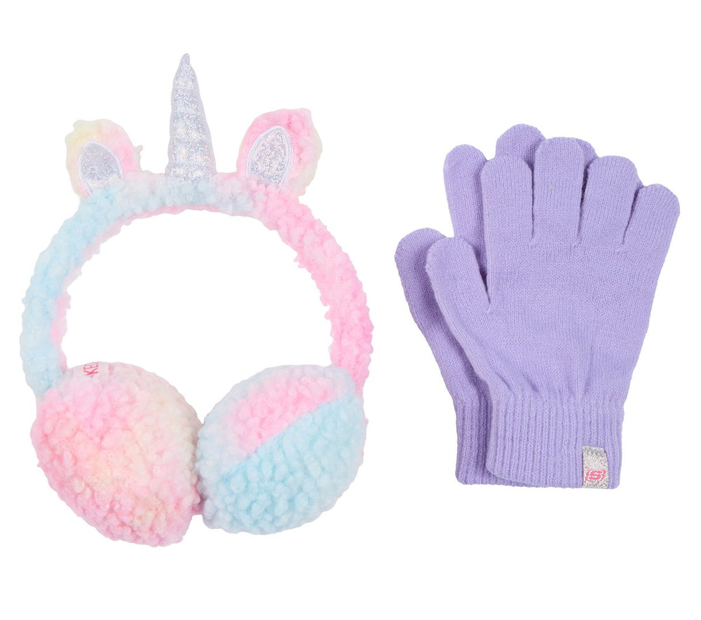 Tie Dye Unicorn Earmuff and Glove Set Skechers discount